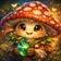 Colorful, abstract animal avatar with vibrant hues and unique design suitable for profile picture.